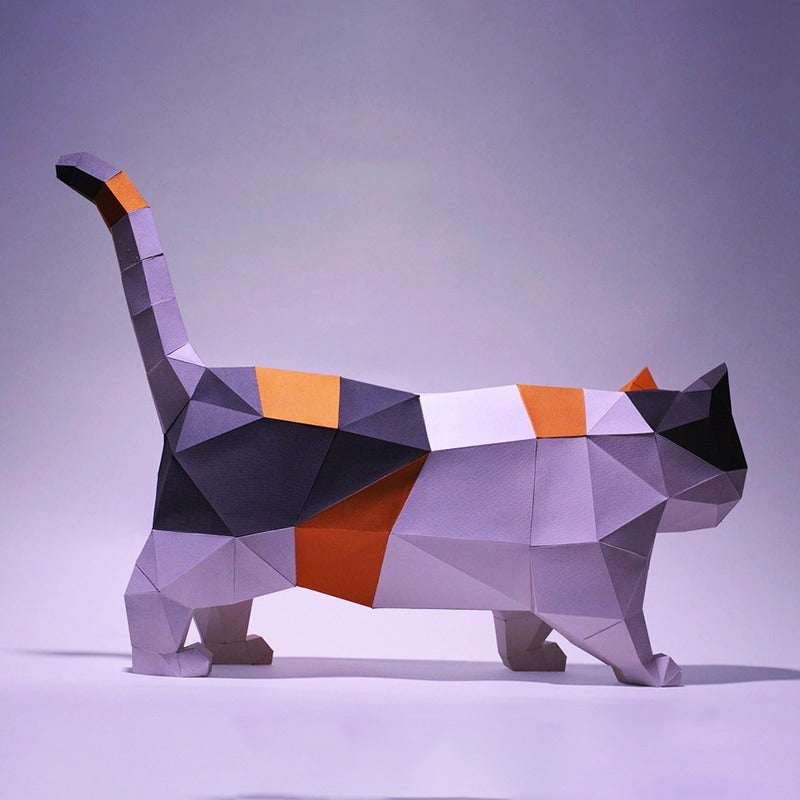 Fat Cat Three-Dimensional Origami
