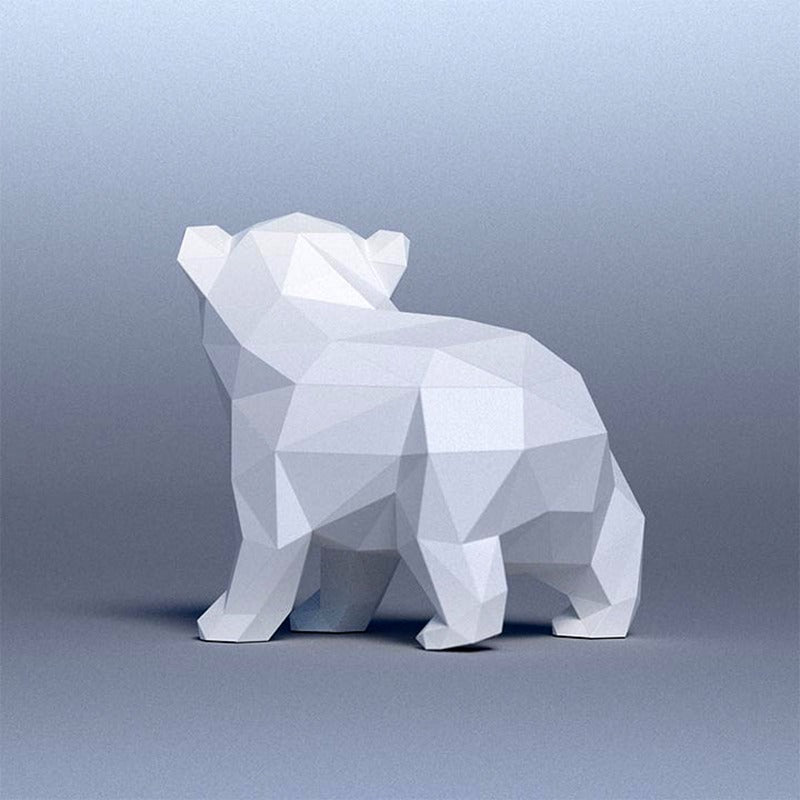 Handmade DIY Polar Bear Baby 3D Origami