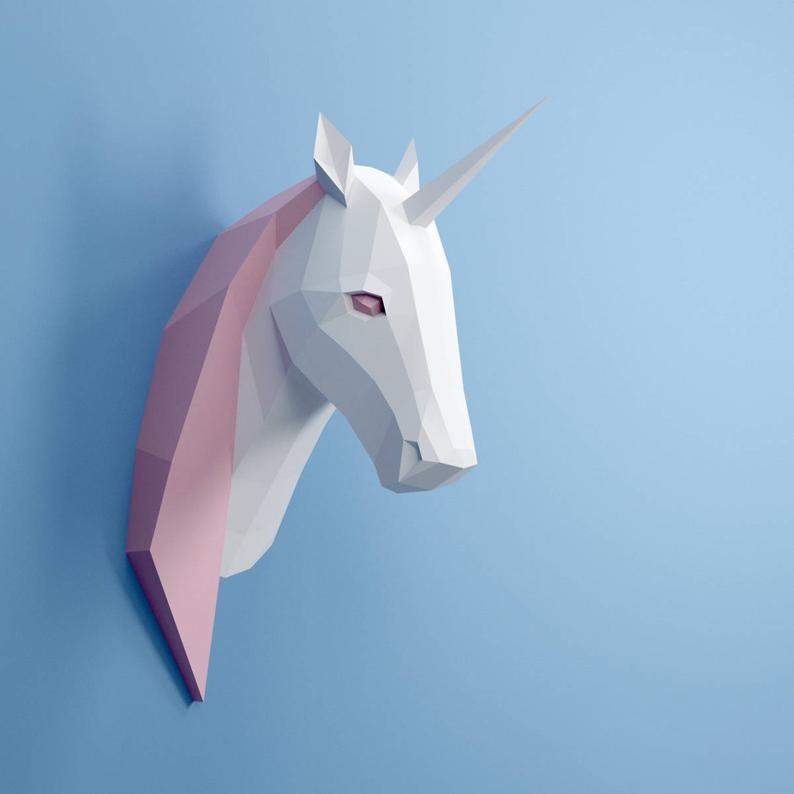 DIY Unicorn 3D Origami