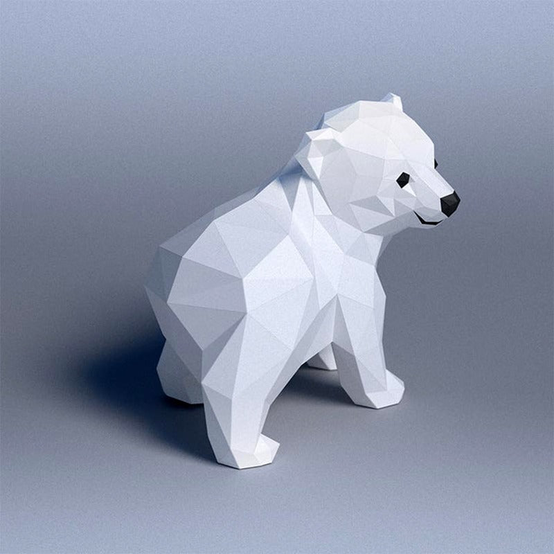 Handmade DIY Polar Bear Baby 3D Origami