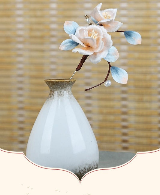 Intangible Cultural Heritage Velvet Flower Brooch
