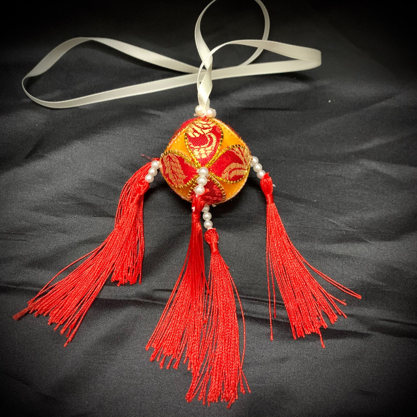 Guangxi handcrafted Zhuang brocade pendant and hydrangea handicraft - 我的商店