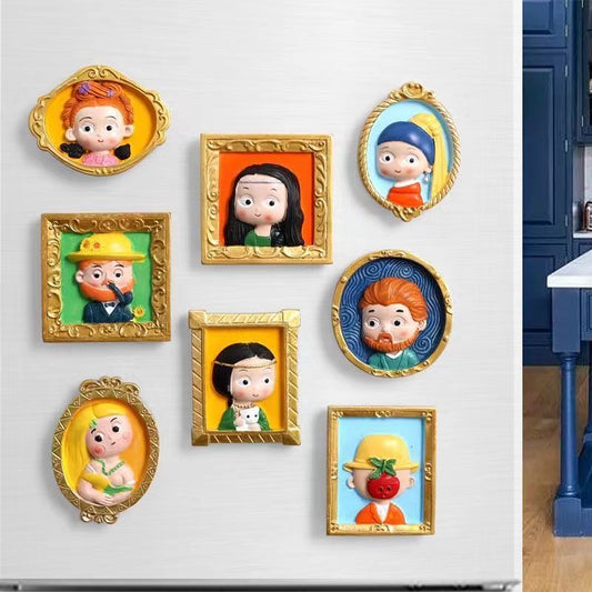 World-Famous Painting Coloring Fridge Magnets