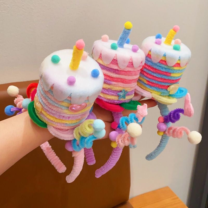 Children Are Playing Around With Hair Bands