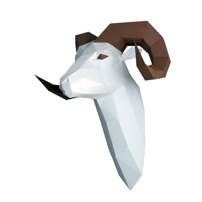 DIY Three-dimensional Origami Of Big-horned Goats By Hand