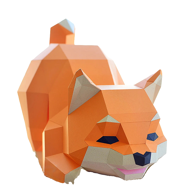 DIY 3D Origami Of A Puppy