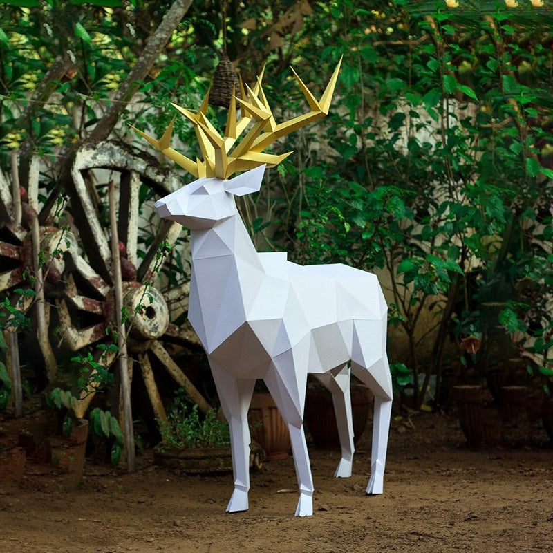 Three-Dimensional Origami Of Deer