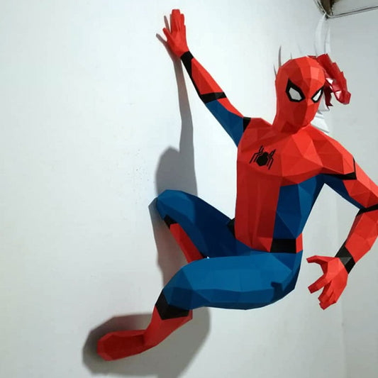 A Decorative Paper Model Of The Superhero Spider-Man