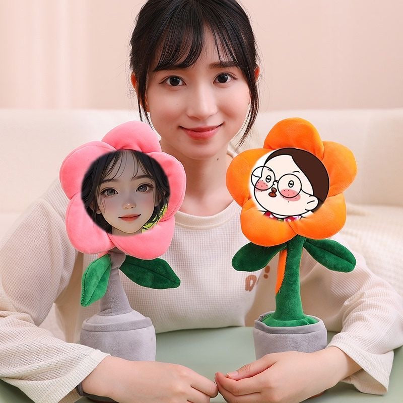 Customized photos of sunflowers learning to speak