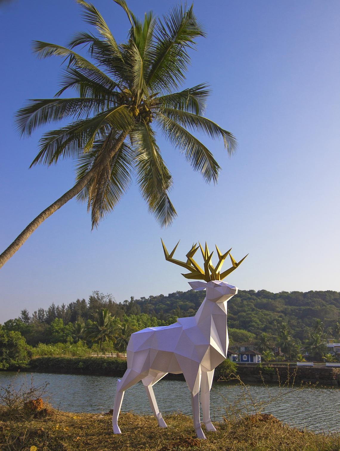 Three-Dimensional Origami Of Deer