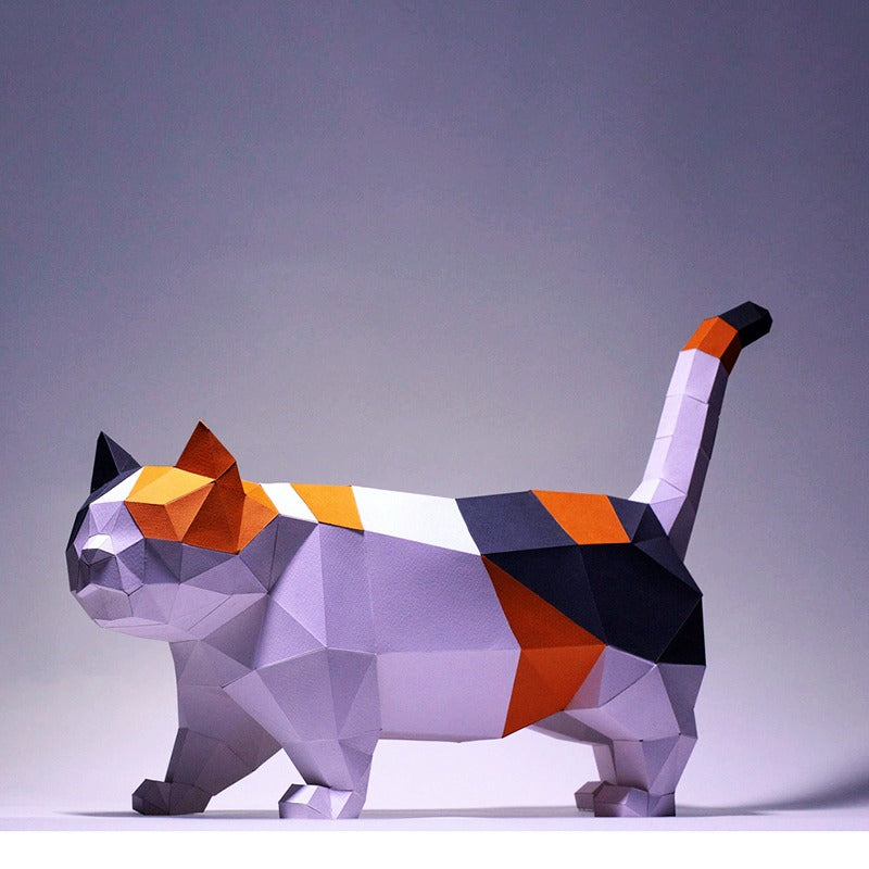 Fat Cat Three-Dimensional Origami