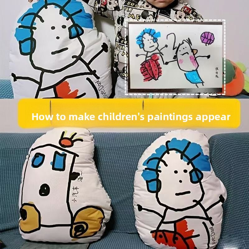 Customized Children's Painting Throw Pillows