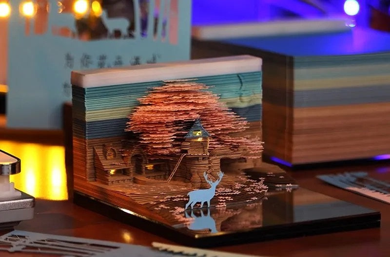 Three-Dimensional Paper Engraving