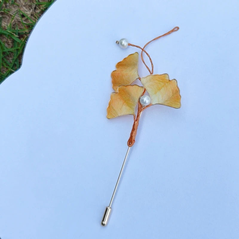 Intangible Cultural Heritage Velvet Flower Brooch
