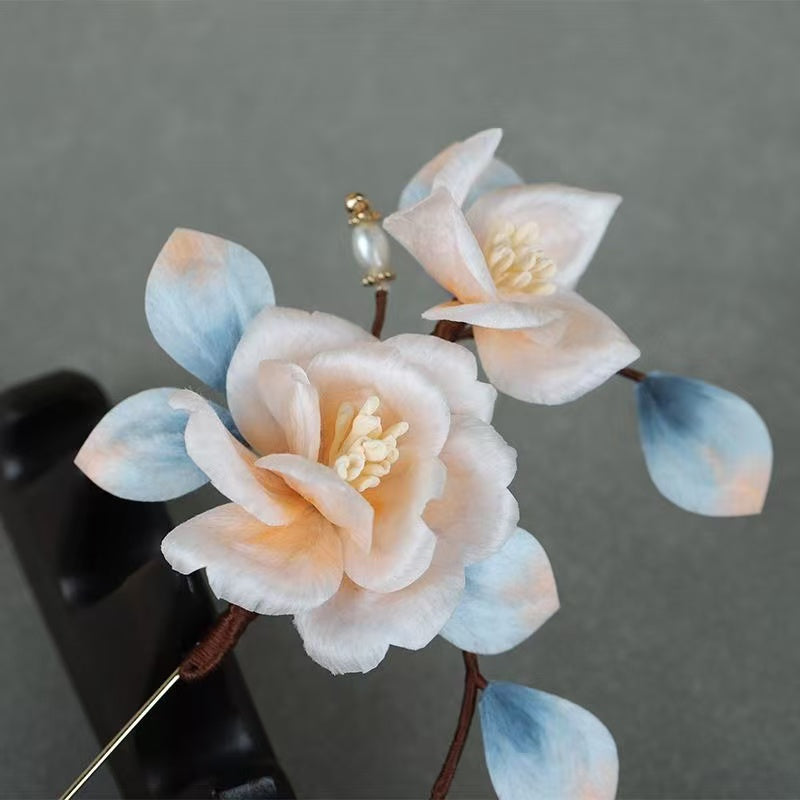 Intangible Cultural Heritage Velvet Flower Brooch