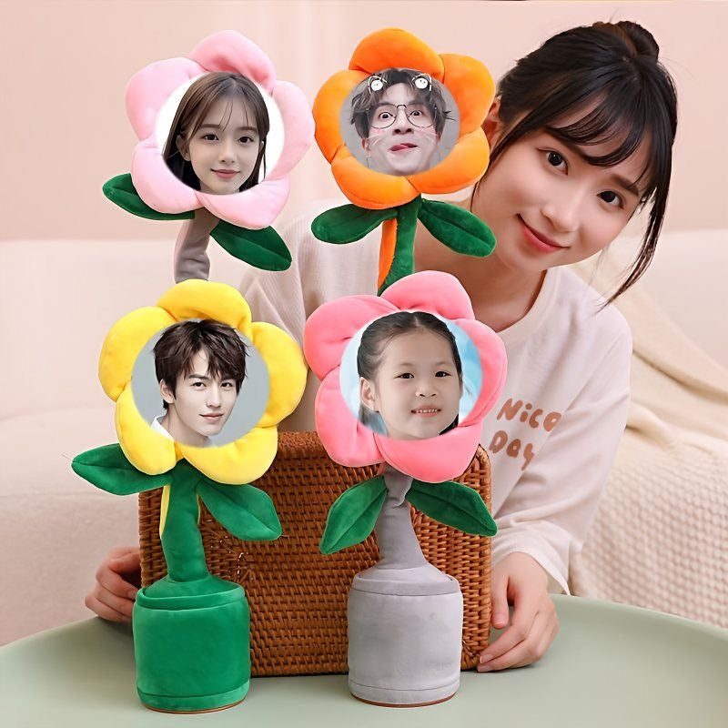 Customized photos of sunflowers learning to speak