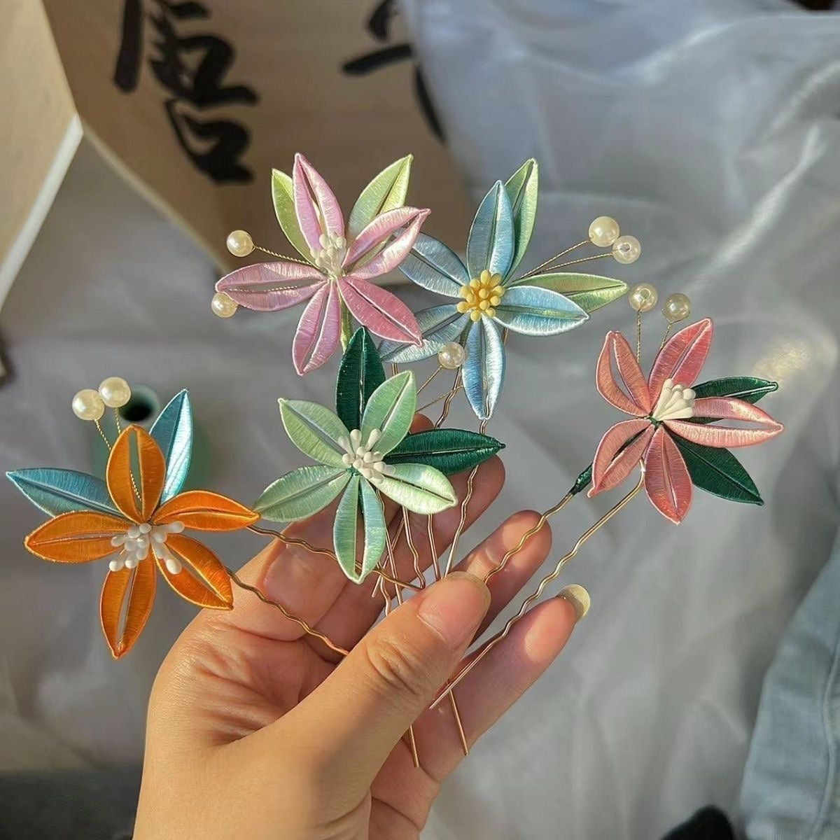 Flower hair clips and hair accessories - 我的商店